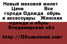 Новый меховой жилет › Цена ­ 14 000 - Все города Одежда, обувь и аксессуары » Женская одежда и обувь   . Владимирская обл.